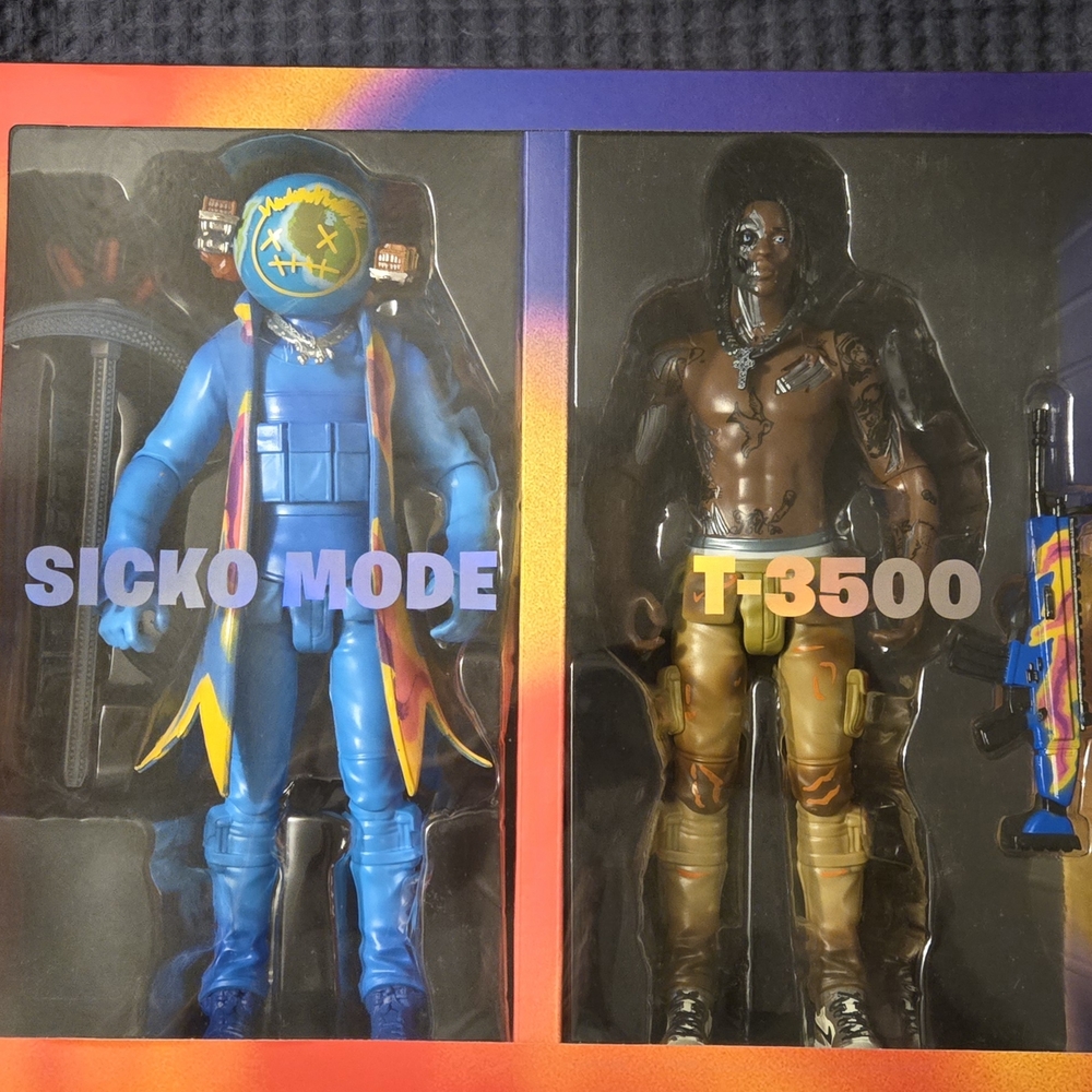 Cactus Jack by Travis Scott Action Figures - Blue and Brown